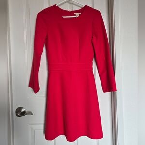 H&M Vibrant Red Midi Dress